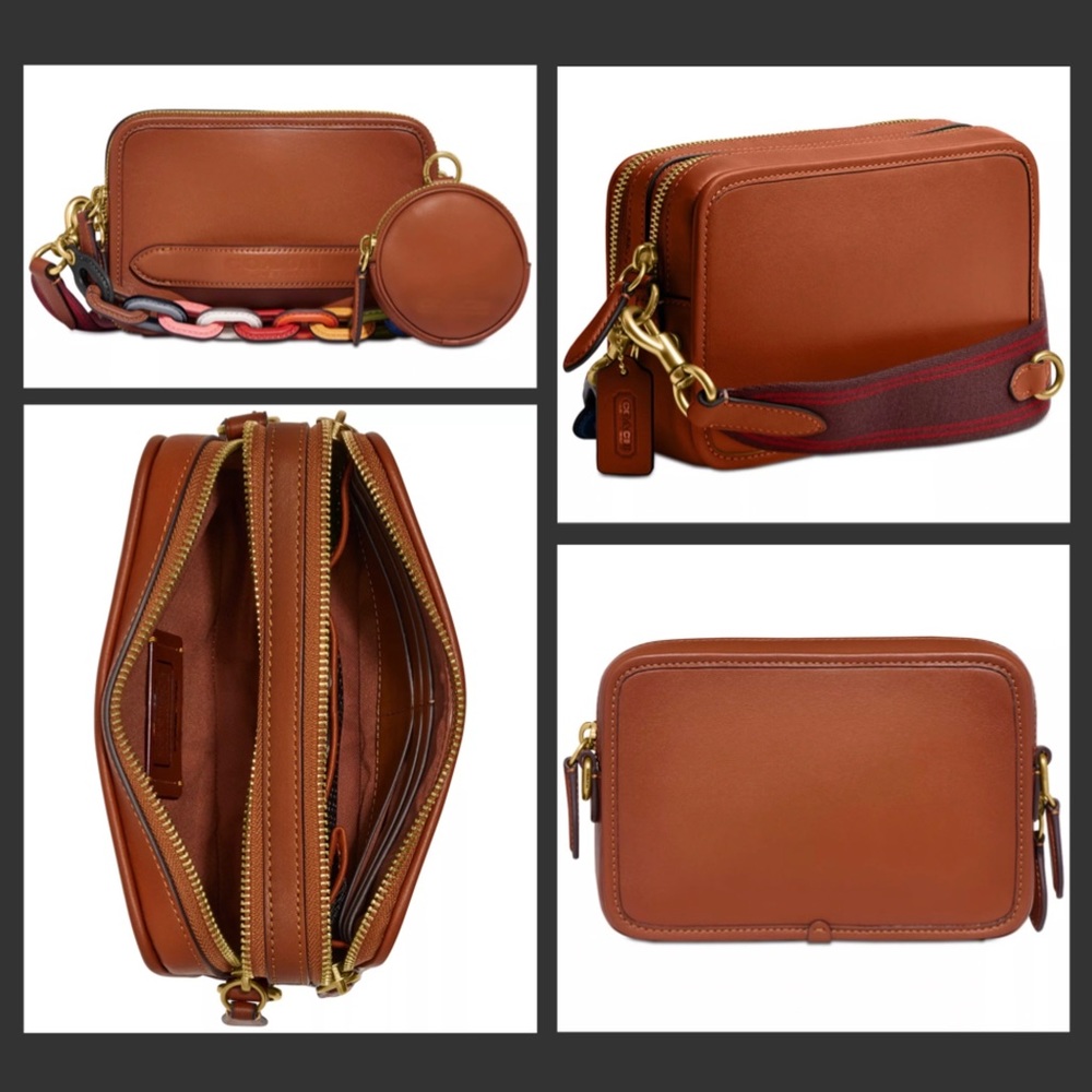 ❌Sold❌ New COACH Charter Crossbody w/ Hybrid Pouch w/ Rainbow Chain Strap